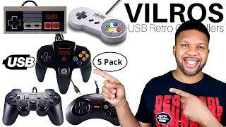 USB Retro Controllers For Emulation Vilros Review [upl. by Kirima]