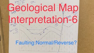 Geological Map Interpretation Exercise6 Faulting NormalReverse [upl. by Irme441]