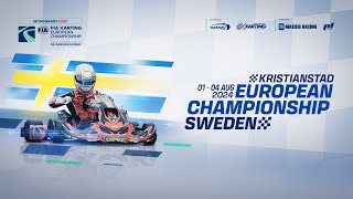 FIA Karting European Championship OKJuniorAcademy Round 4 KristianstadSweden Sunday [upl. by Llebpmac]