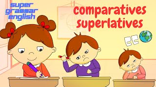 Comparatives and superlatives song  Easy English Song  Super Grammar English learnenglish [upl. by Edie]