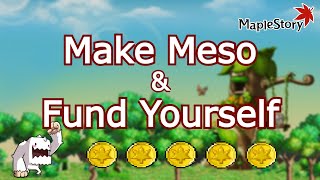 MapleStory How To Make Mesos And Fund Your Character [upl. by Dnalyar]