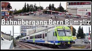 Bahnübergang veu Bern Bümpliz  Railroad Crossing Bern Stadt Bern Schweiz 2018 [upl. by Elle432]