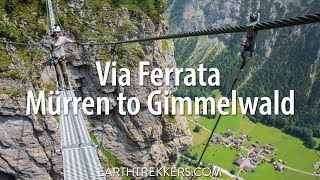 Life on the Edge  Via Ferrata Mürren to Gimmelwald [upl. by Thierry]