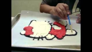 How to make a butter cream cake transfer [upl. by Acirretahs939]