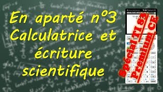 Lécriture scientifique à la calculatrice en moins de 2  minutes [upl. by Cram169]