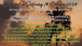 Dagteksten amp Gebed Zaterdag 19 Oktober 2024 [upl. by Yentterb813]