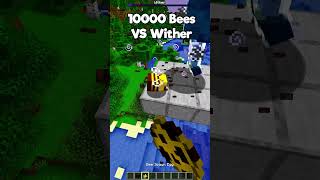 Minecraft 10000 Bees vs Wither😱 もういいよ minecraft shorts [upl. by Kieffer]