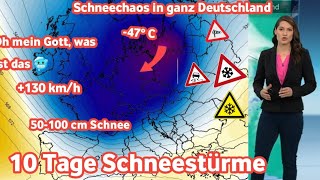 Unwetterwarnung – schwerer Schneesturm im Tiefland und in ganz Deutschland Mit sibirischen Frösten [upl. by Lilly911]