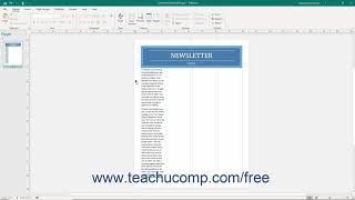 Publisher 2019 amp 365 Tutorial Formatting Text Microsoft Training [upl. by Clauddetta464]