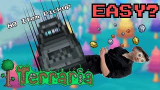 LIVE 🔴 Beating Terraria With No Item Pickup Is EASY LIVESTREAM [upl. by Aryam]