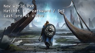 New World Aeternum  Fresh server  ArenaOpen world PVP Hatchet  GreatswordSnS [upl. by Yrocej]