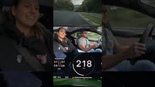 SHE IS INSANE 300 kmh Tesla Model S Plaid  Nürburgring [upl. by Kenzi493]