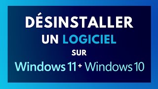 Comment SUPPRIMER et DÉSINSTALLER un LOGICIELAPPLICATION sur PC WINDOWS 1110 FACILEMENT [upl. by Siol]