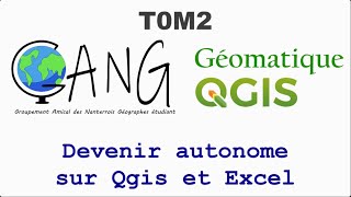 T0M2  Autonomie sur Qgis et Excel [upl. by Ellerrehs]