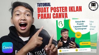 Cara Desain Poster Iklan Pakai Canva Plek Ketiplek [upl. by Devonna133]