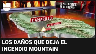 Te mostramos en realidad aumentada los daños que deja el incendio Mountain en California [upl. by Tneciv820]