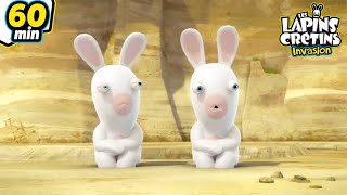 Les Lapins Crétins Invasion 🐰  Les Lapins Contre le Désert  Compilation 1H  Nouveaux Episodes HD [upl. by Ursal]