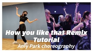 Dance Tutorial 댄스 튜토리얼  How you like that Amy Park remix  BlackPink  Amy Park choreography [upl. by Anelleh]