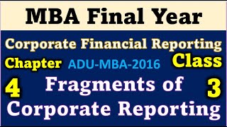 Corporate Financial reporting Chapter4  Fragments of Corporate reporting  MBA Final Year [upl. by Frodin22]