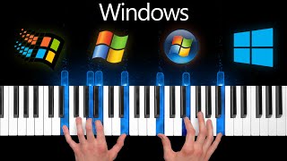 Top Windows Sounds on Piano [upl. by Allys154]