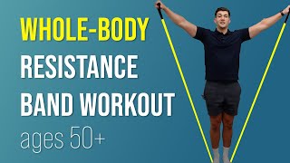 WholeBody Resistance Band Workout Ages 50 [upl. by Eelrehpotsirhc]