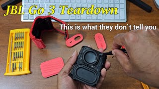 JBL Go 3 Teardown How to do without any trouble  This is what they dont tell you [upl. by Rosemaria]