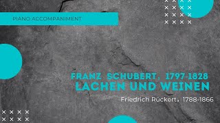 FSchubertLachen und Weinen F major accompaniment [upl. by Mace]