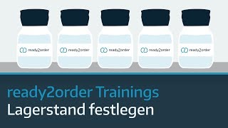 Lagerstand festlegen im ready2order Kassensystem  ready2order Trainings 4 [upl. by Koetke]