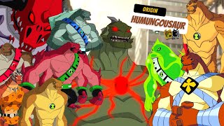 HUMUNGOUSAUR Complete Story  All Transformations amp Vaxasaurian  Powers amp Abilities [upl. by Stutman697]