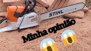 stihl 661 primeiro dia minha opinião marcenaria [upl. by Clardy]