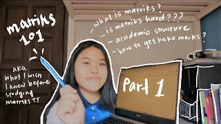 Part 1 EVERYTHING you need to know before starting matriculation  Academics Cocurriculum [upl. by Fraze240]