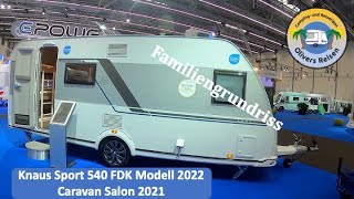 Vorstellung Knaus Sport 540 FDK Modell 2022  Caravan Salon 2021 [upl. by Beckman]