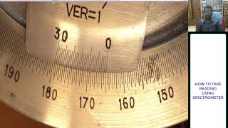 HOW TO TAKE READING USING SPECTROMETER நிறமாலைமானியைப் பயன்படுத்தி எப்படி அளவீடுகளை பதிவு செய்வது [upl. by Ramses]