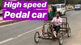 How to Make High speed Pedal Car [upl. by Locin870]