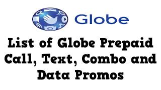 List of Globe Prepaid Call Text combo and Data Promos [upl. by Ynnus112]