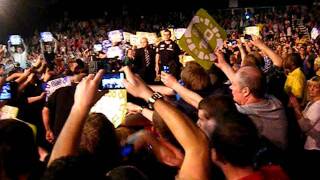 Mark Webster walk on at Aberdeen Premier League of Darts [upl. by Drofnats824]