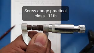 To measure diameter of wire and thickness of sheet using screw gauge  Physics Class 11  Practical [upl. by Bruckner]