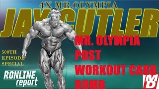 Jay Cutlers Mr Olympia postworkout carb BOMB [upl. by Ahsahtan]