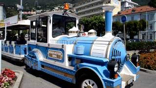 Tourist train in Locarno Switzerland HD [upl. by Bowers]