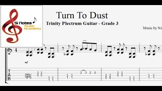 Turn to Dust  Trinity Plectrum Guitar  Grade 3 [upl. by Justine756]