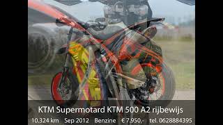 KTM Supermotard KTM 500 A2 rijbewijs VTR Style [upl. by Airdni]