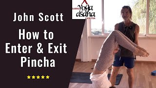 John Scott Yoga Teaches Pincha Mayurasana [upl. by Sidky]