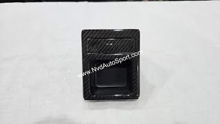 BMW E46 M3 Carbon fiber coin holder from NVD Autosport [upl. by Hafeenah538]