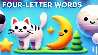 Four letter words list  phonics lesson  four letter words in English  Reading Lesson For Kids [upl. by Tankoos]