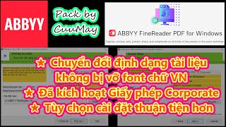 ABBYY FineReader PDF 16 Corporate 2in1 pack by CuuMay  chuyển PDF sang Office không bị lỗi font [upl. by Otiv]