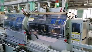 HXCP TwoUp Production HX6000 Book Block Preparation Line with Book Splitting Saw [upl. by Yasnyl]