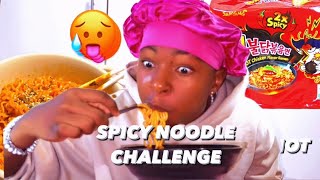 EATING THE WORLD’S HOTTEST RAMEN NOODLES 🥵gone wrong [upl. by Ebeohp]