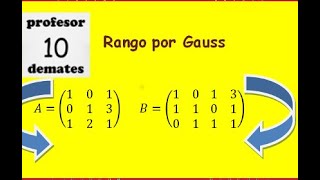 Rango de matrices por Gauss 1 [upl. by Lib]