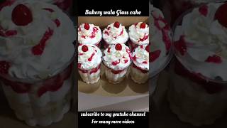 Vanilla amp Strawberry Glass cake shortsfeed shortsvideo foodandrecipe [upl. by Floridia963]