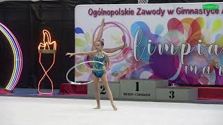 Alicja Teodorowska STUDIO GWIAZD Gliwice Rhythmic Gymnastics Hoop Gimnastyka Artystyczna Obręcz 2024 [upl. by Atinomar]